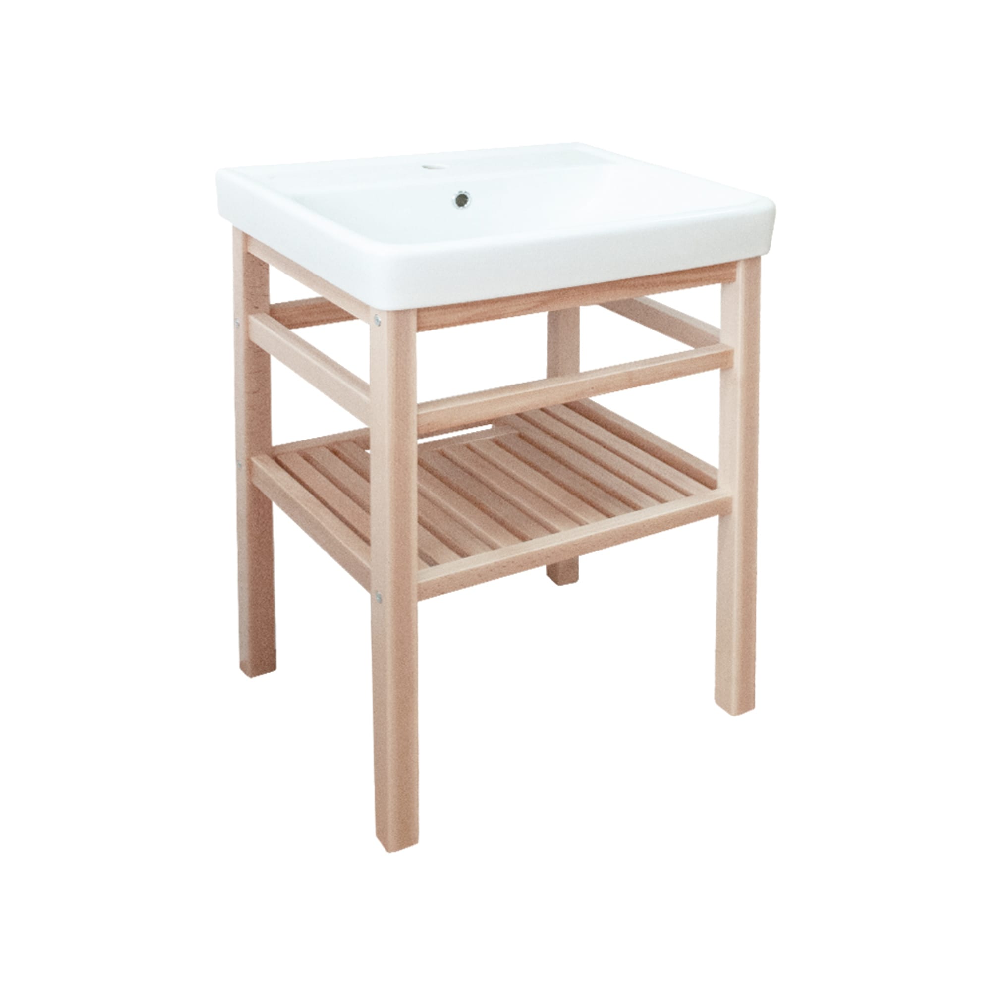 82325618 Стеллаж под раковину «» 55 см цвет бежевый Шервуд Santreyd  - Вид №2