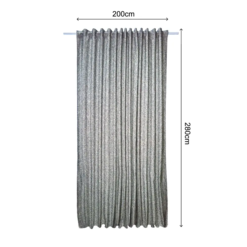 Штора на ленте со скрытыми петлями Firo 200x280 см цвет черно-белый Santreyd STLM-2176699 - Вид №9