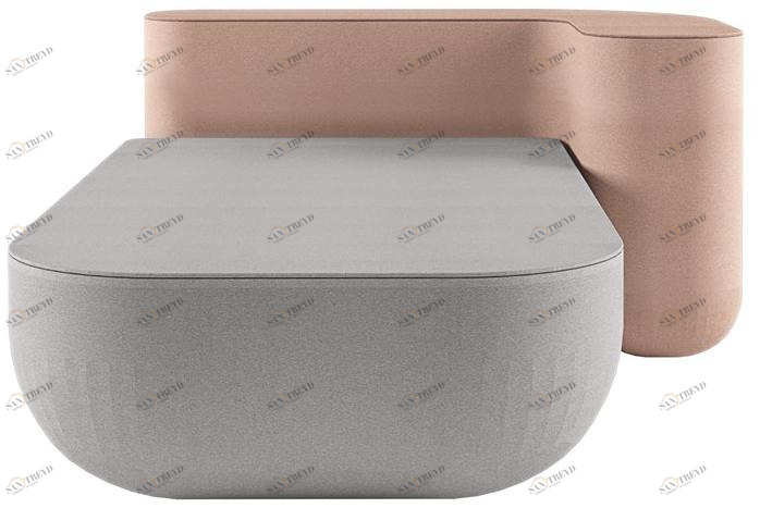 Alias Мягкая кушетка из ткани Okome sofa sun-id-1436785