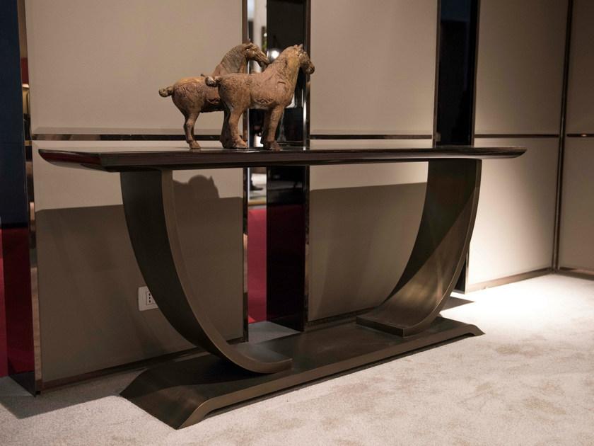 HUGUES CHEVALIER Прямоугольная металлическая консоль Haussmann Lid160 - Вид №1