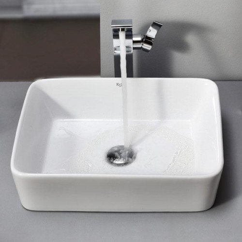 KCV121-KEF14700CH Накладная раковина на столешницу  прямоугольная Krausru  - Вид №3