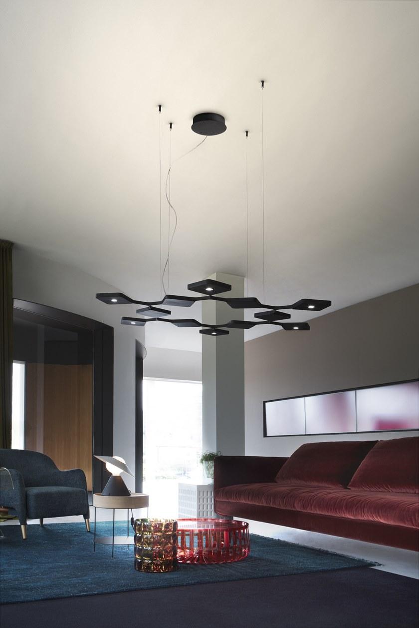 Stilnovo Светодиодный подвесной светильник из алюминия Quad sun-id-1387381 - Вид №1