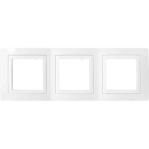 Рамка для розеток и выключателей Systeme Electric Unica 3 поста, цвет бежевый