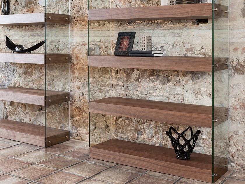 Angel Cerdá Двусторонний открытый книжный шкаф из дерева и стекла Nature life 3091 Angel Cerda - Вид №2