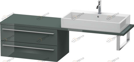 XL542903838 Шкафчик для компактной консоли X-Large #XL5429 800 x 478 мм Доломитово-серый глянцевый лак Duravit