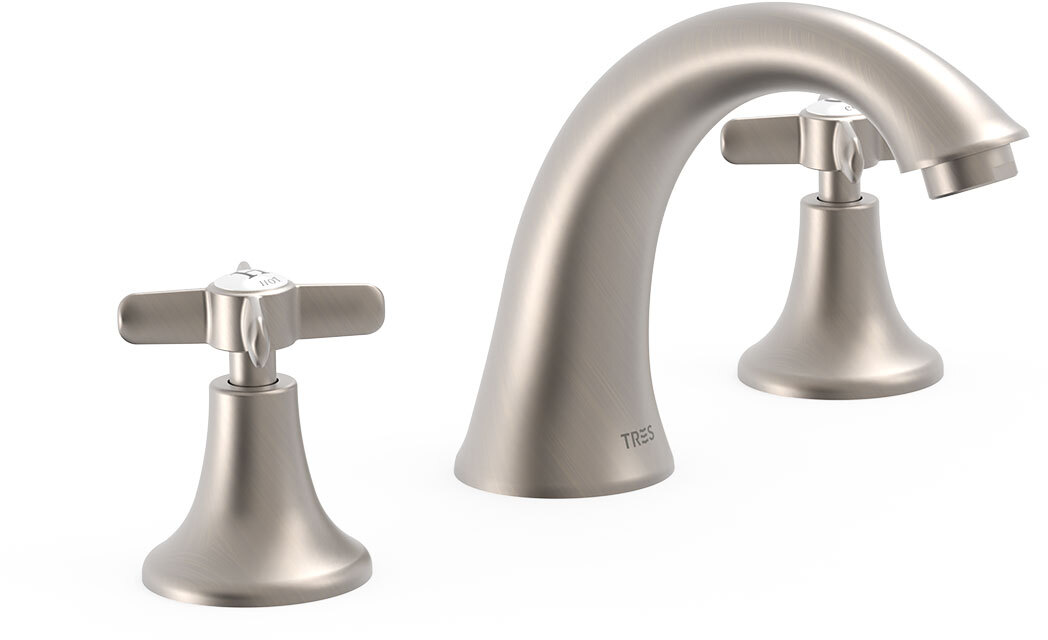Смеситель для раковины TRES CLASIC с 3 отверстиями на бортике-24210601AC TRES