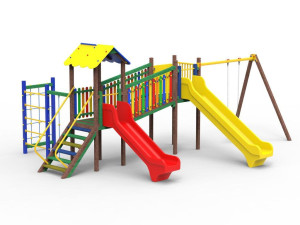 Рециркулированная пластиковая игровая структура