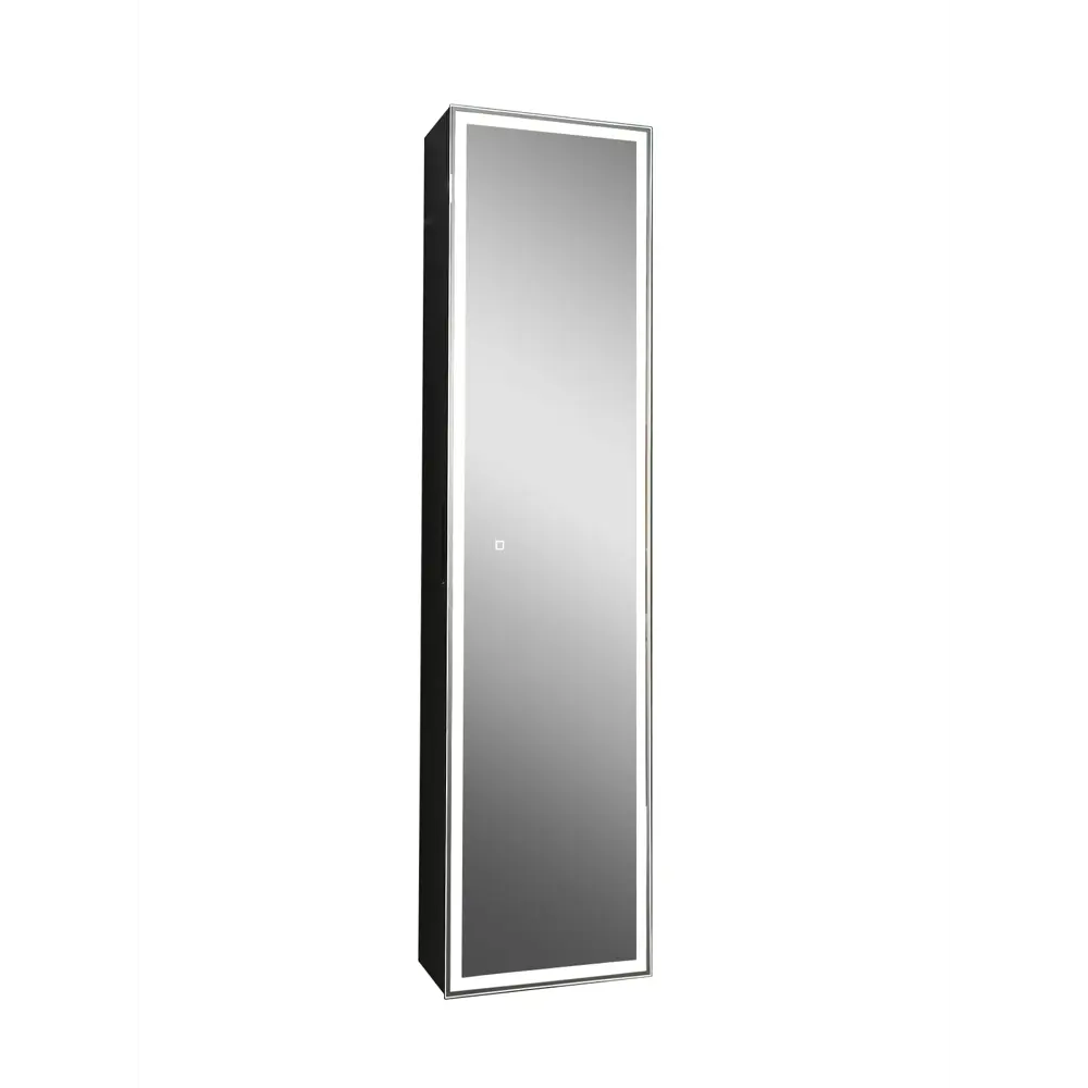 Шкаф зеркальный подвесной Montero Black LED с подсветкой 40x160 см цвет черный Santreyd STLM-2196032 - Вид №2