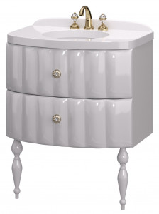 У40392 Тумба с раковиной Pearl 70, 2я, White 1 Marka Pearl