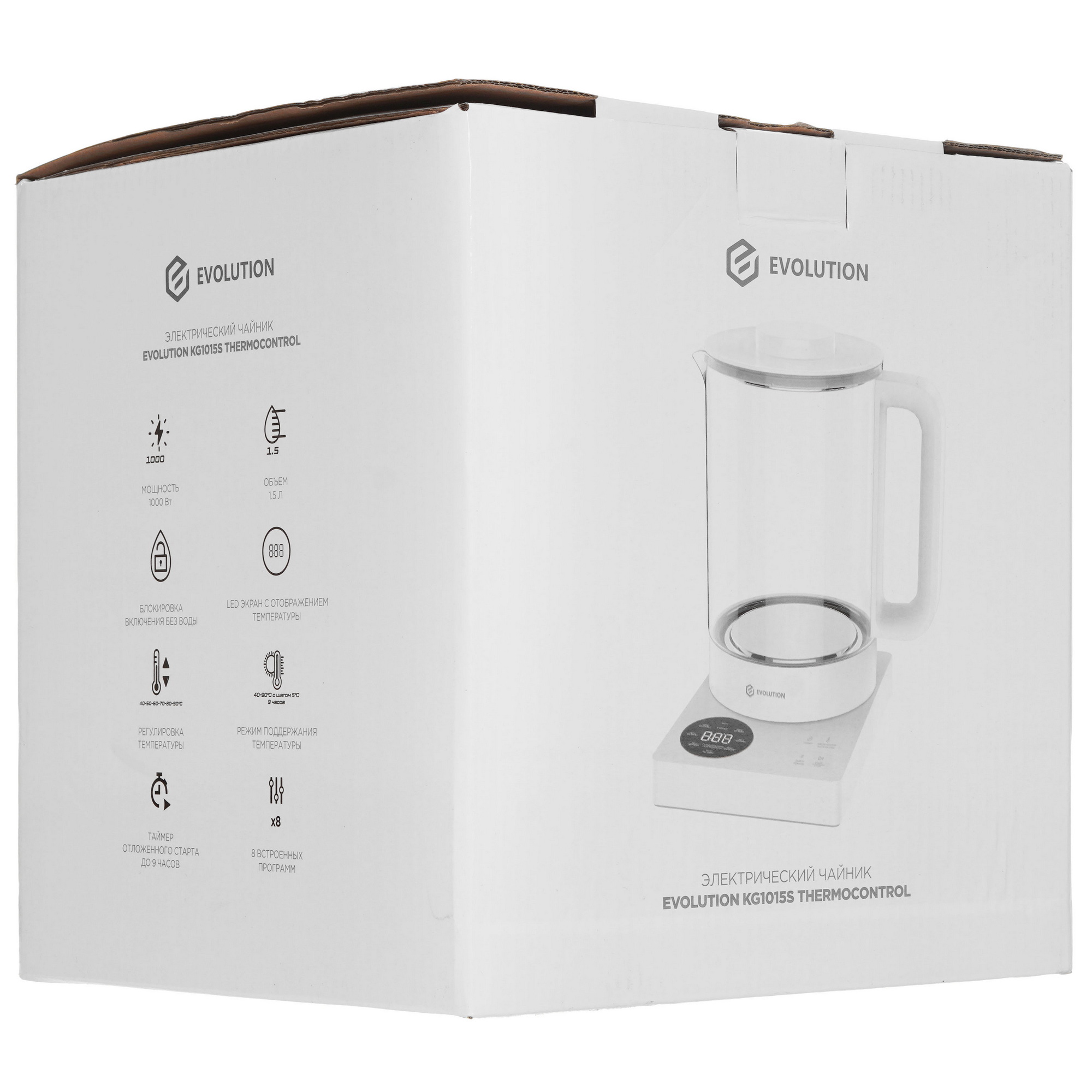 9990012 Электрочайник Evolution KG1015S THERMOCONTROL белый STDN-0110981 - Вид №6