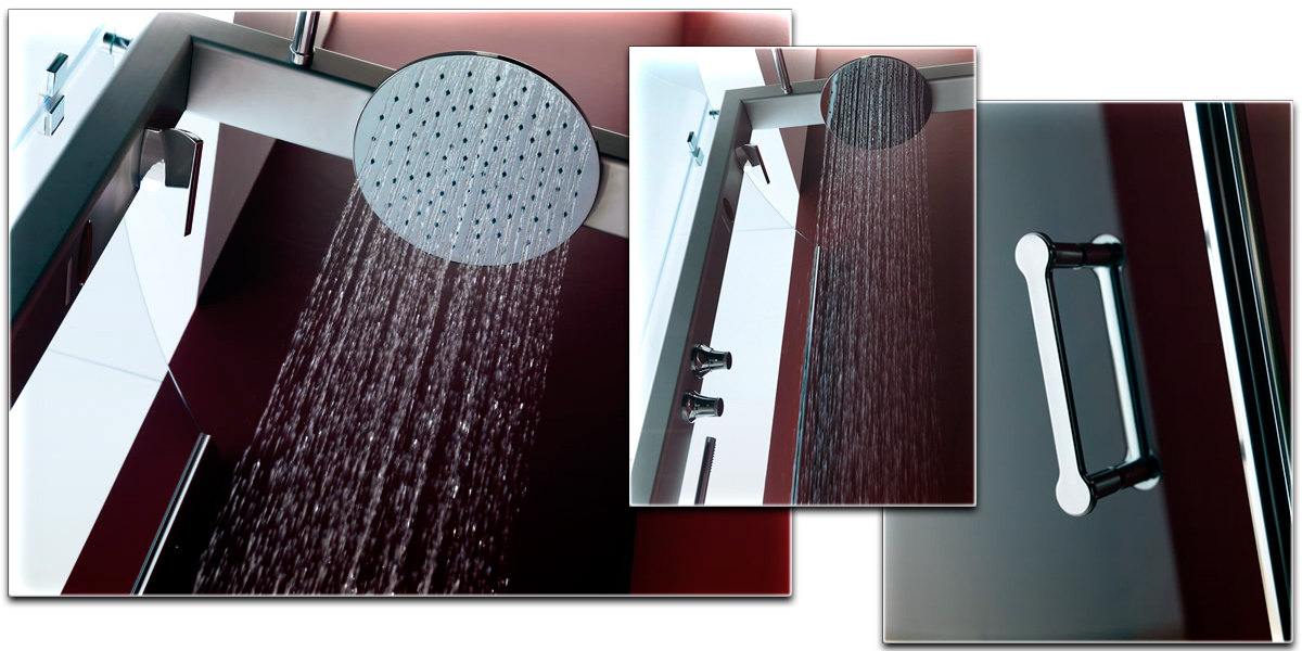 Душевое ограждение с колонной Start 140х70 9447-12320 Sx Jacuzzi 944712320SX - Вид №1