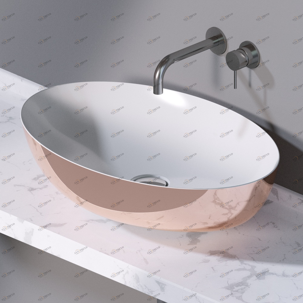 L600257 Накладная раковина на столешницу  овальная A. e T. Italia ELITE AeT ITALIA