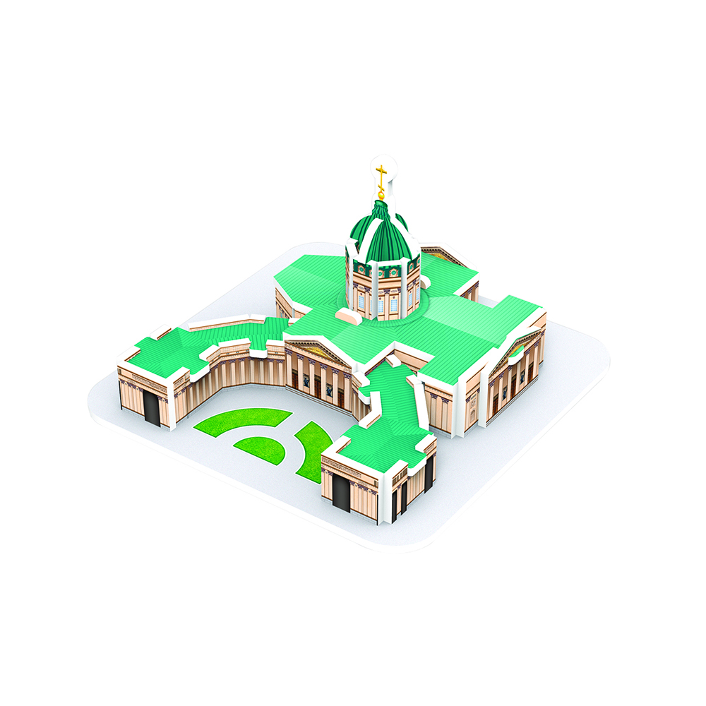 3D Пазл "Две столицы" 17027 Казанский Собор, СПб Не в масштабе IQ 3D sun-id-2094153