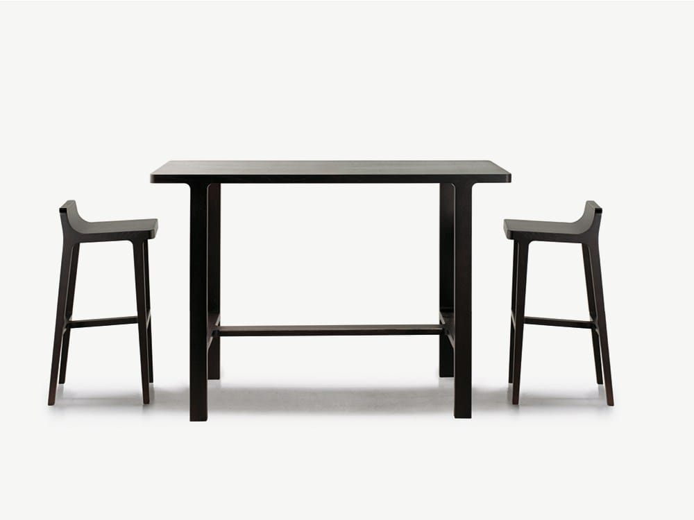 Высокий дубовый барный стул ALKI Emea ARCH-00068374 - Вид №2