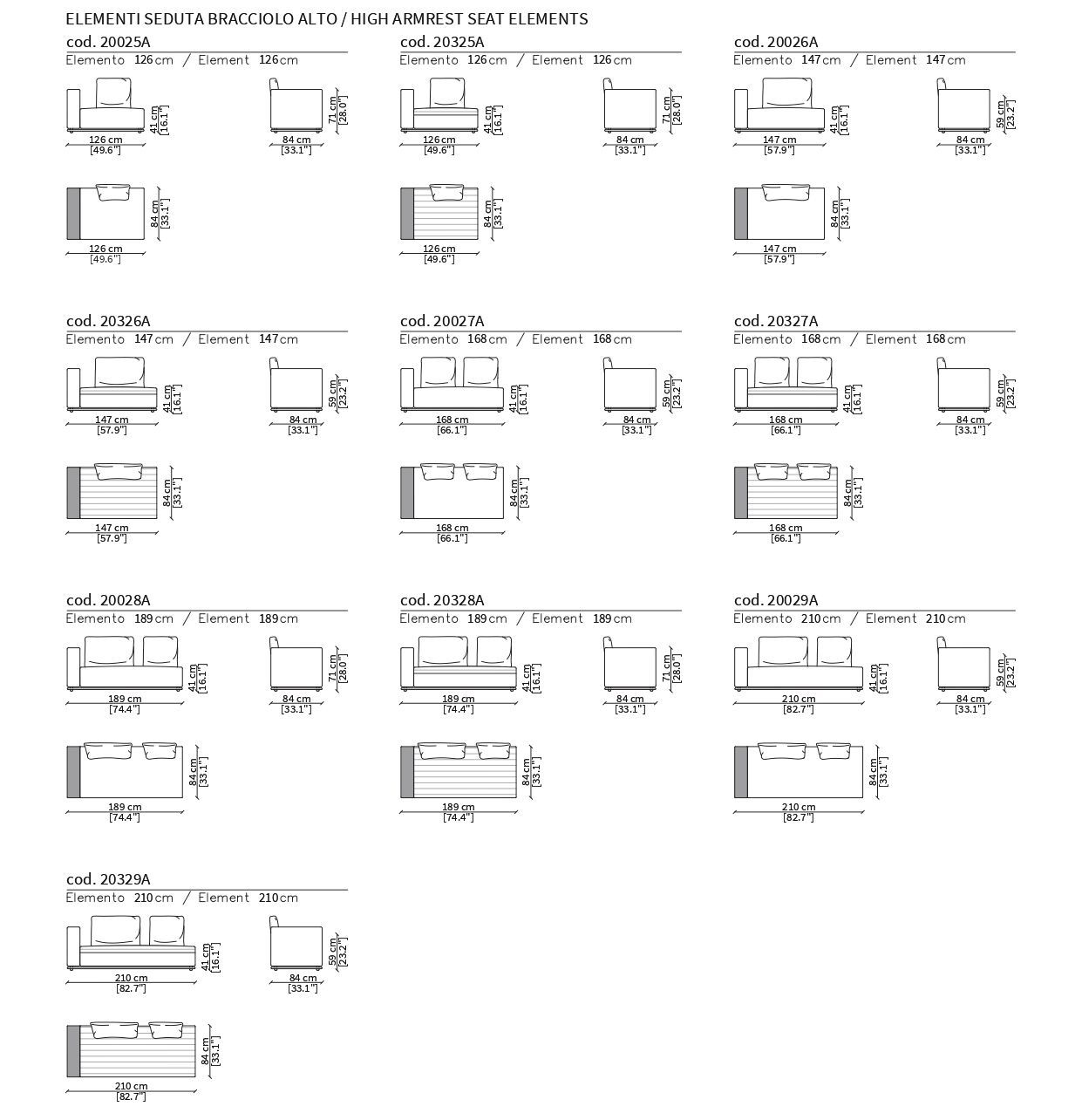 Модульный тканевый диван Frigerio Эдди ARCH-00072713 - Вид №16