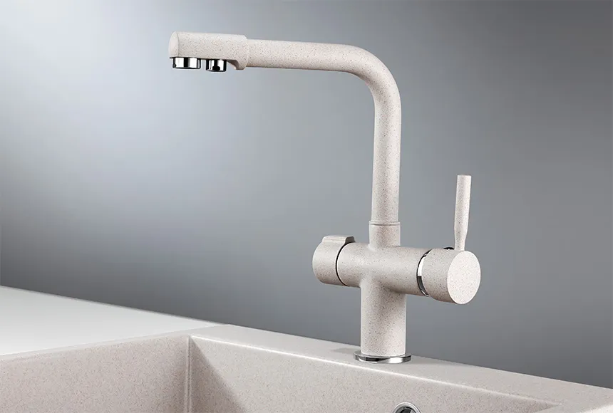 2088, АНТИК (БЕЖЕВЫЙ), СМЕСИТЕЛЬ КУХОННЫЙ GRANULA 2088-ST120