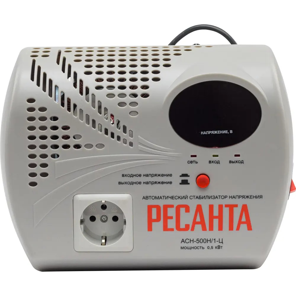 Стабилизатор напряжения Ресанта АСН- 500Н1/1-Ц 0.5 кВт 84986109 STLM-2000058  - Вид №1
