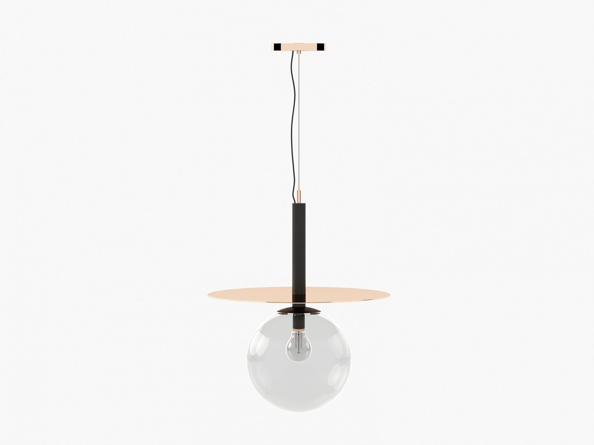 Подвесной светильник из нержавеющей стали и стекла Laskasas ARCH-00093769 - Вид №4