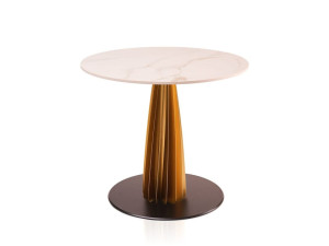 Круглый стальной стол