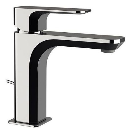 TA605-15 Daniel Tiara, однорычажный смеситель для раковины, с донным клапаном, цвет черный матовый Santreyd