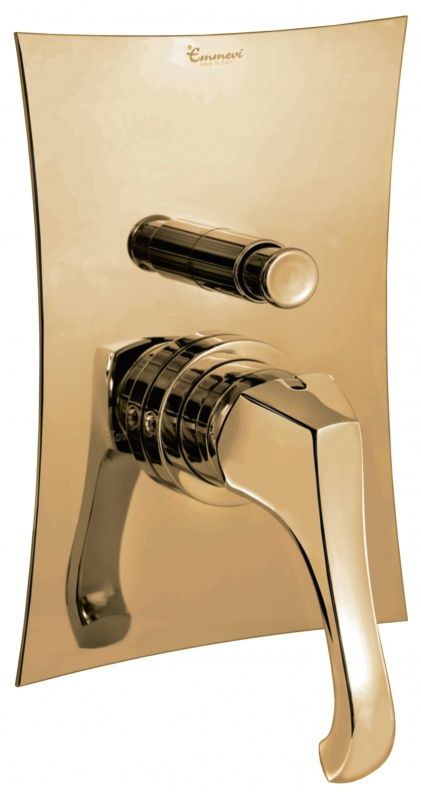 76019BR Внутристенный смеситель Ares на 2 выхода, цвет бронза EMMEVI