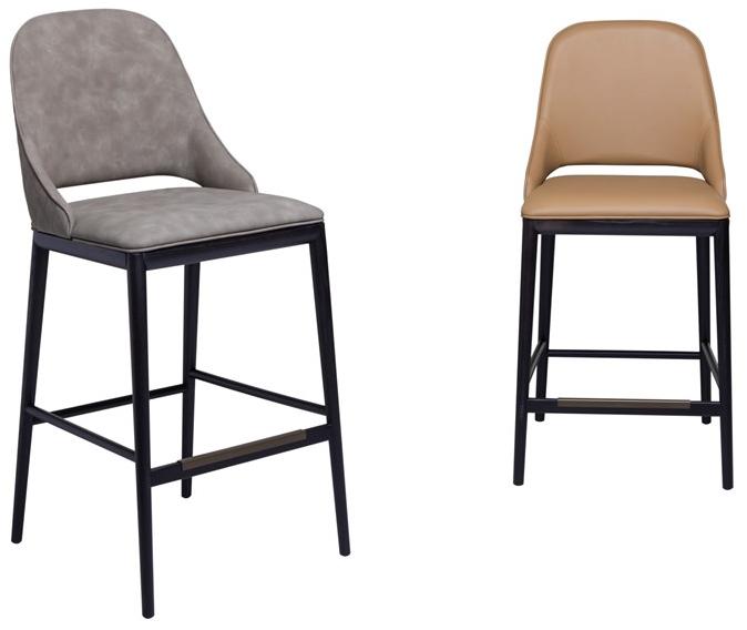 Tonin Casa Высокий кожаный табурет Malva sun-id-1501544 - Вид №4