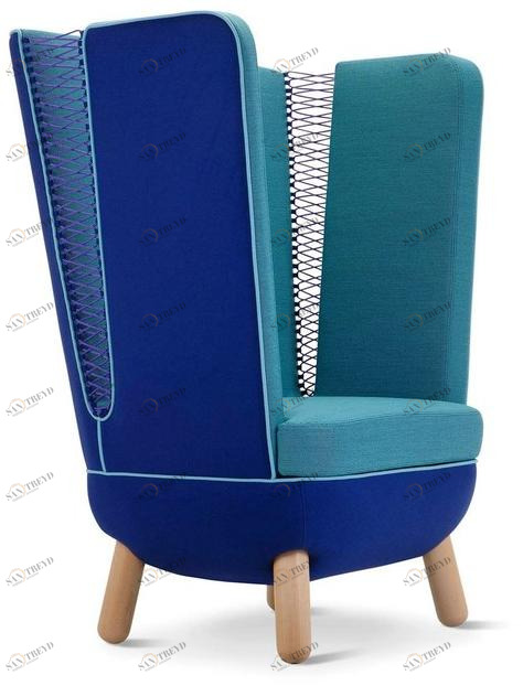 Adrenalina Кресло из ткани с высокой спинкой для контракта Sly sun-id-1397072