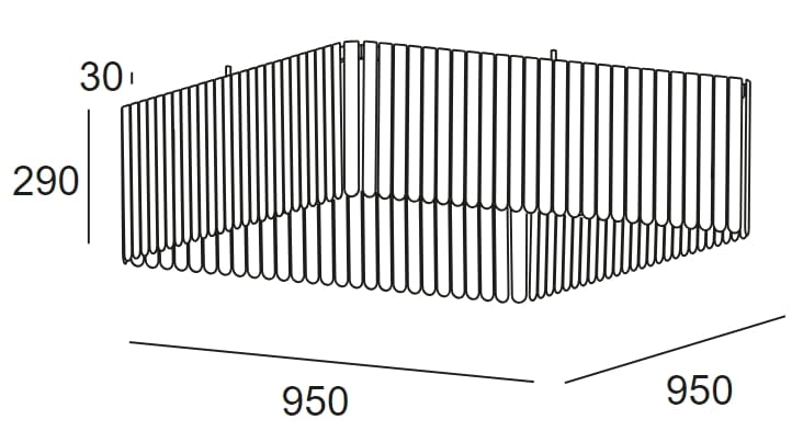Светодиодный потолочный светильник из поликарбоната LedsC4 Scarlett ARCH-00013861 - Вид №13