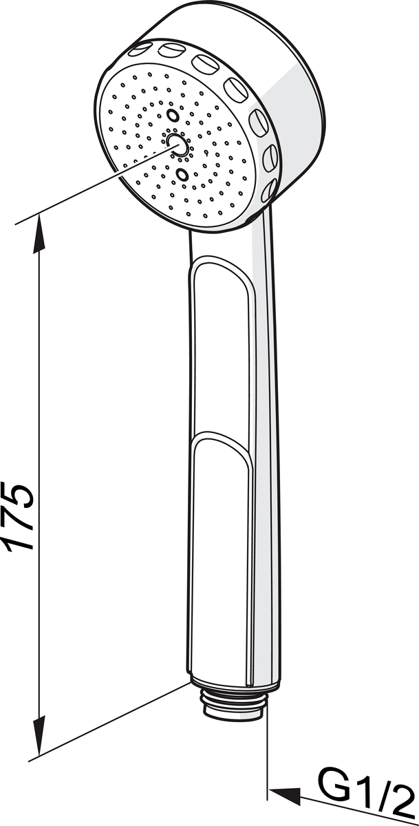 Oras 242068-11 Ручной душ 242068-11 Apollo Белый  - Вид №2