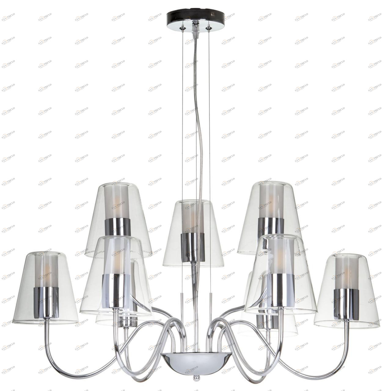 Подвесная люстра Freya Ursula FR5017PL-09CH FREYA ДИЗАЙНЕРСКИЕ, URSULA 312789 Хром 