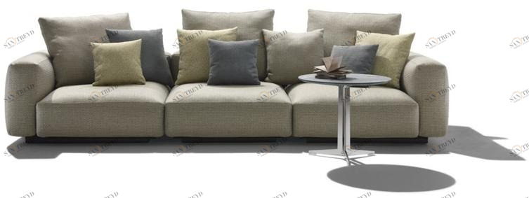 Flexform Открытый 3-местный диван из ткани Grandemare sun-id-1470761