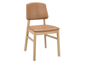 Стул из белого дуба со встроенной подушкой