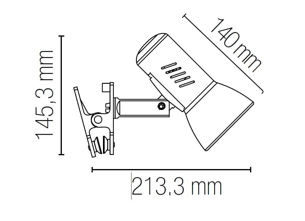 Металлическая лампа с зажимом Fan Europe Lighting INTEC ARCH-00127207 - Вид №2