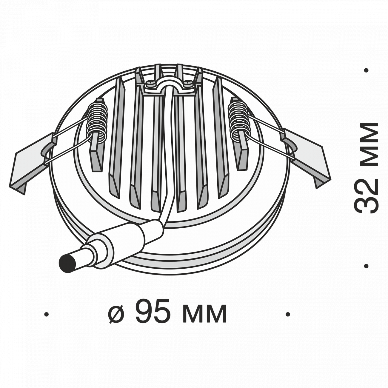 Встраиваемый спот белый Technical Phanton 12W4 TECHNICAL DOWNLIGHT 00-3957162 Белый  - Вид №1