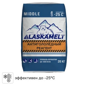 Противогололедные реагенты Alaskamelt Middle комбинированные 20 кг 89440956 STLM-2199815