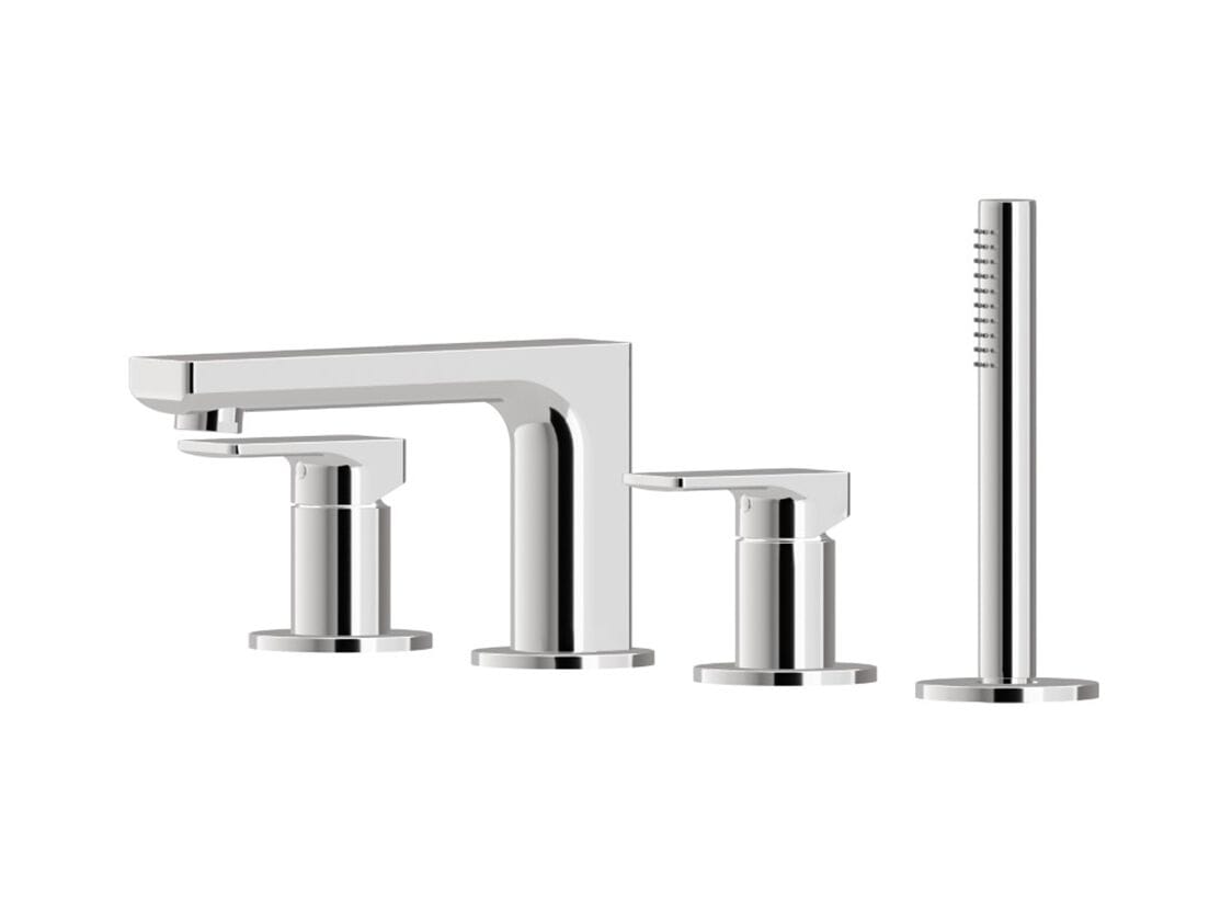 Набор для ванны с 4 отверстиями и ручным душем Newform B-EASY ARCH-00019070