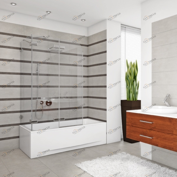 140X160GV863C Душевое ограждения на борт вынны GUTEWETTER Германия Trend