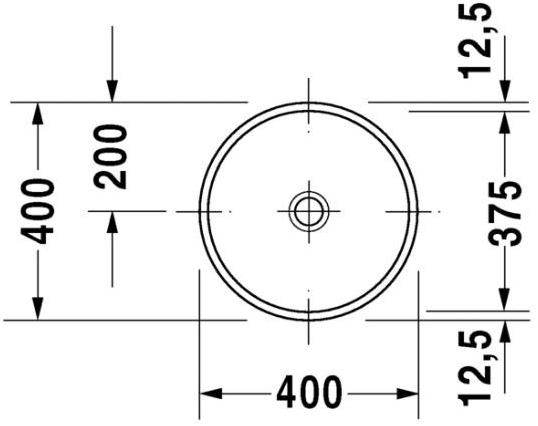 Накладная раковина под столешницу  овальная Duravit Architec sun-id-1392874 - Вид №3