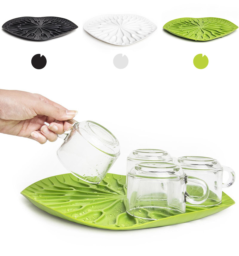 QL10166-WH Сушилка-поднос lotus белая Qualy  - Вид №1