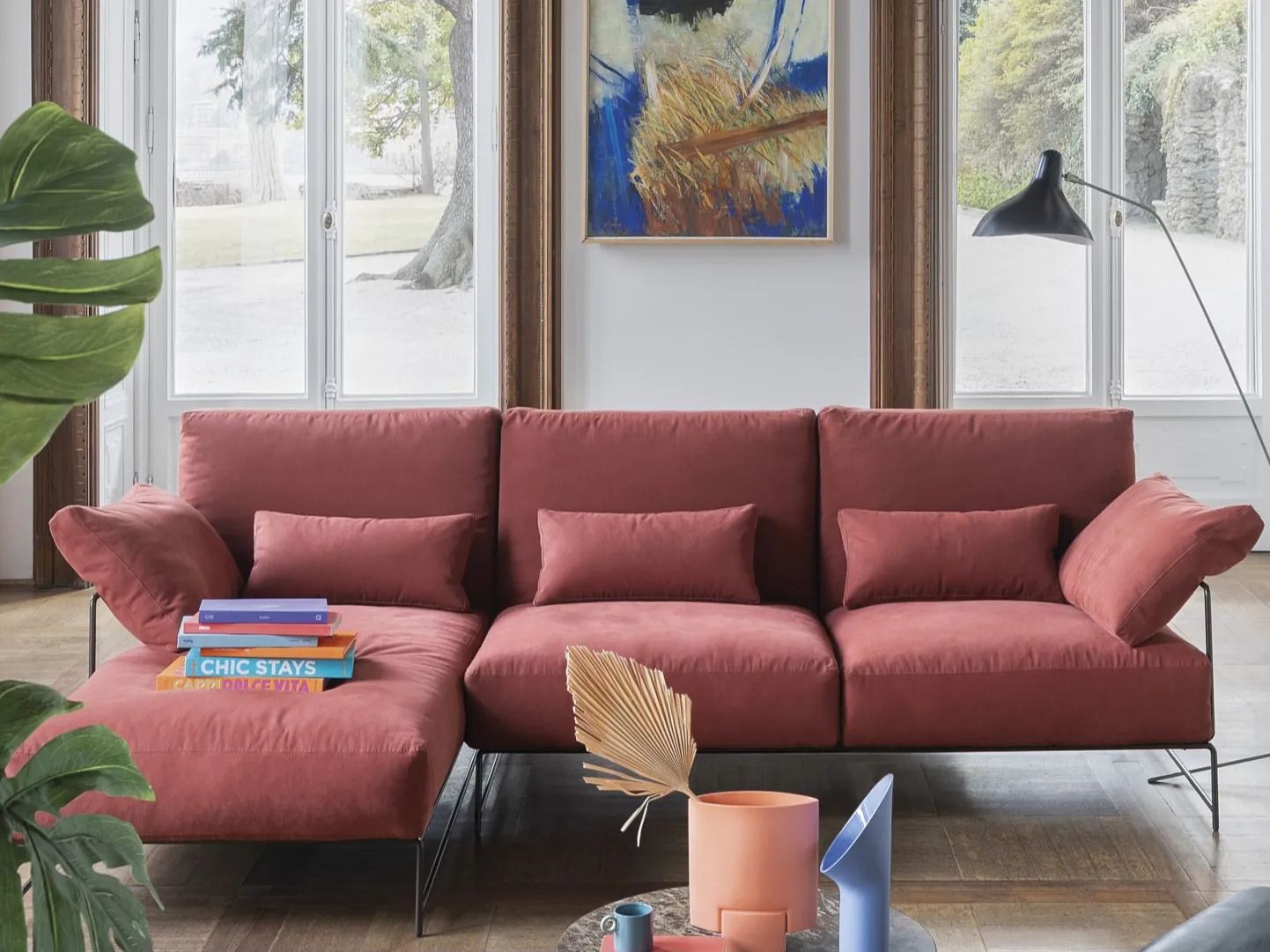 Съемный тканевый диван с полуостровом Désirée divani Rito ARCH-00009039