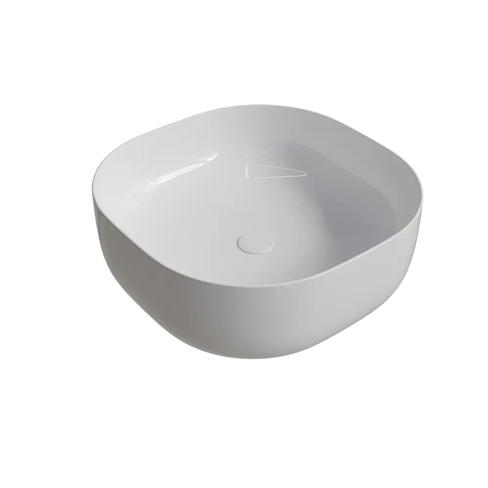 Раковина Slim New GL накладная на столешницу 41.5x41.5 см 89316152 STLM-2051488 Santreyd