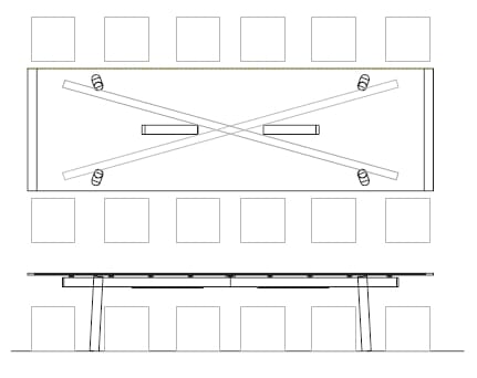 Деревянный прямоугольный стол Moca BIGFIX ARCH-00115986 - Вид №3