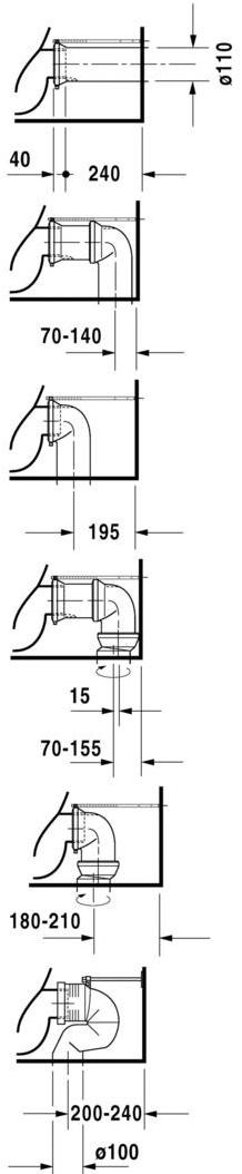 012809 Компакт унитаз с бачком Белый Duravit Starck 3 Германия - Вид №1