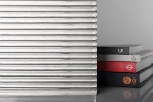 FSRT523 Профиль Castglass выравнивает стекло в дизайне Corduroy + taupe (горизонтально) Forms-surfaces