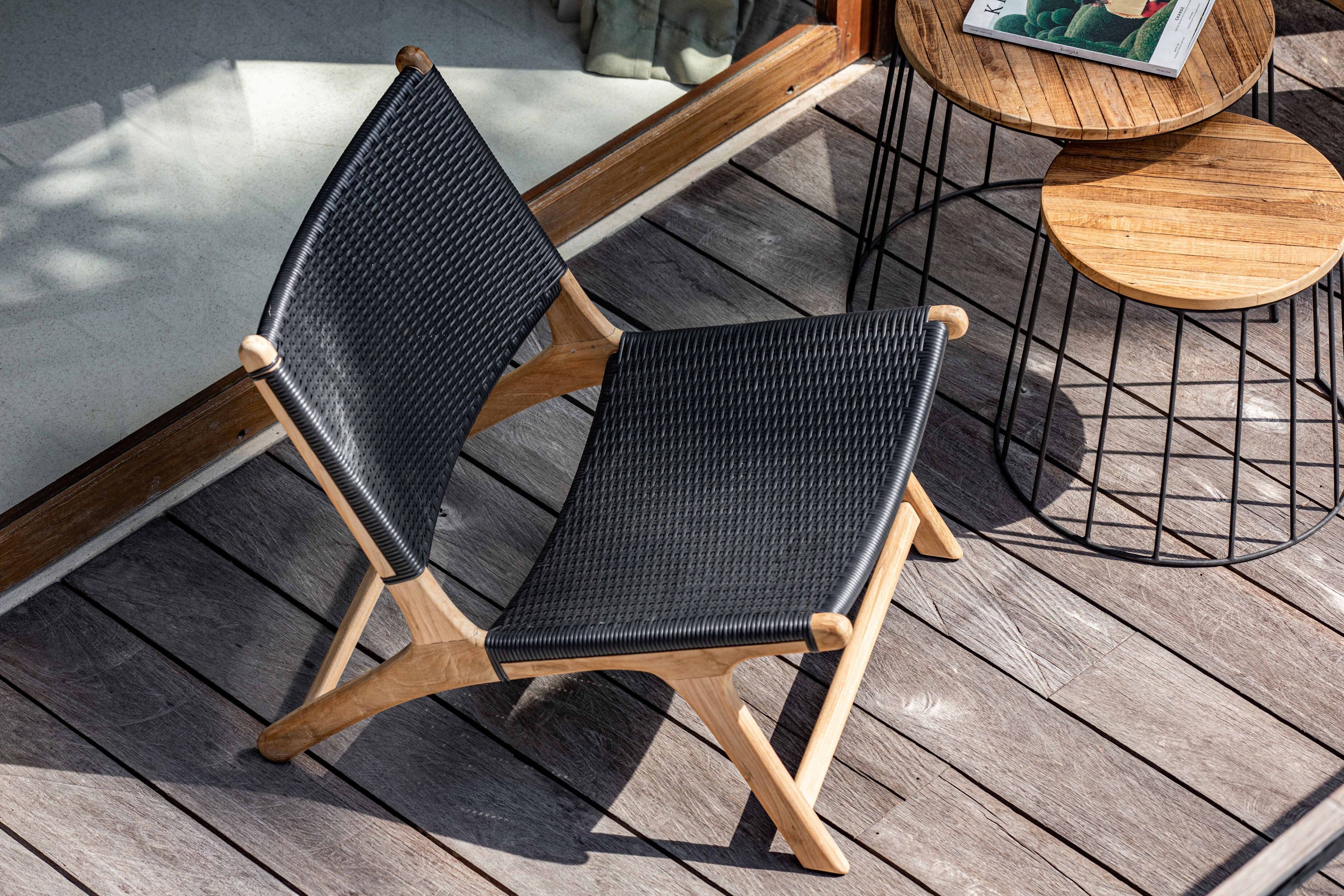 Садовое кресло из тикового дерева и синтетической ткани cbdesign Vienna Relax ARCH-00041545 - Вид №20
