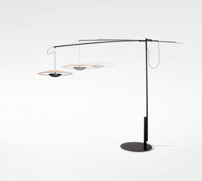 094030 Торшер XXL 60 дуб-белый Marset Ginger