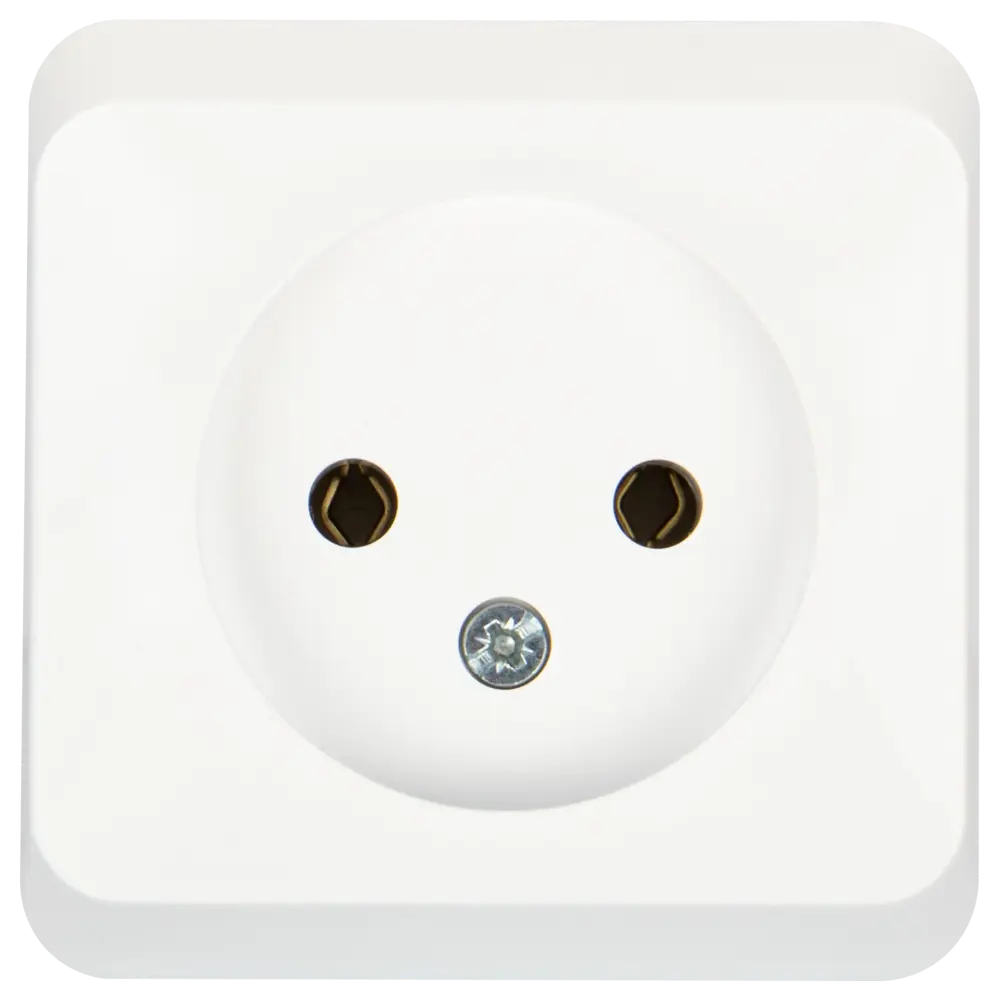 Розетка накладная SYSTEME ELECTRIC Этюд белая для открытого монтажа 11301108 STLM-0001177