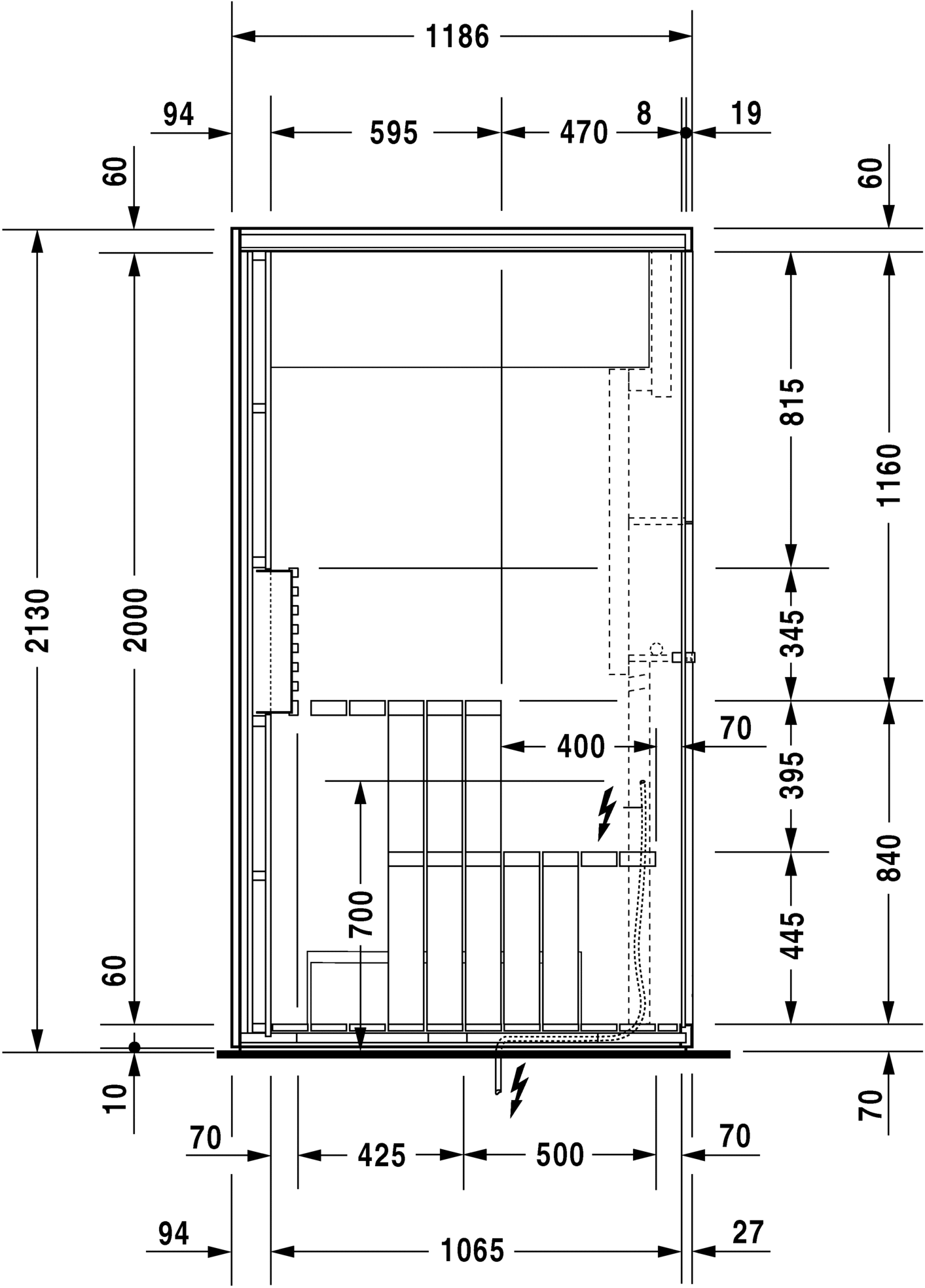 7512..001011000 Inipi B Сауна Inipi B, отдельно стоящая Белый глянцевый декор Duravit  - Вид №5