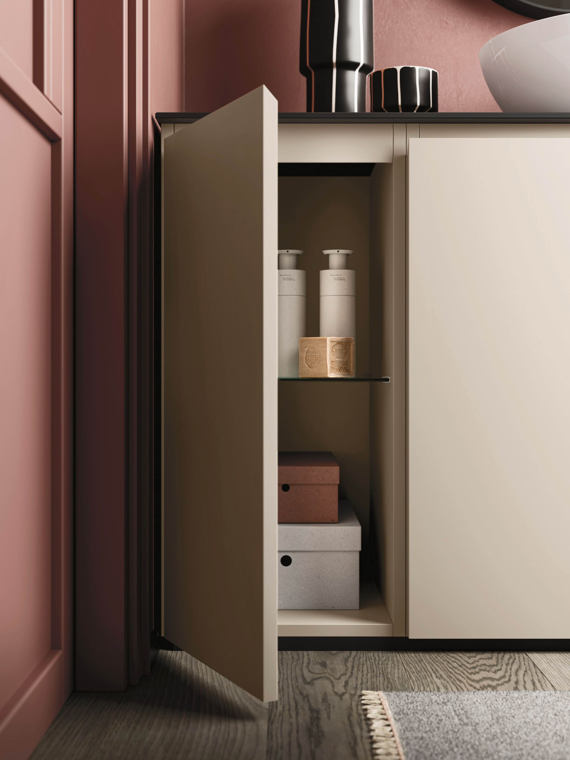 Напольный умывальник с дверцами Arbi Arredobagno HO.ME PLUS 45° C 28 ARCH-00059723 - Вид №1