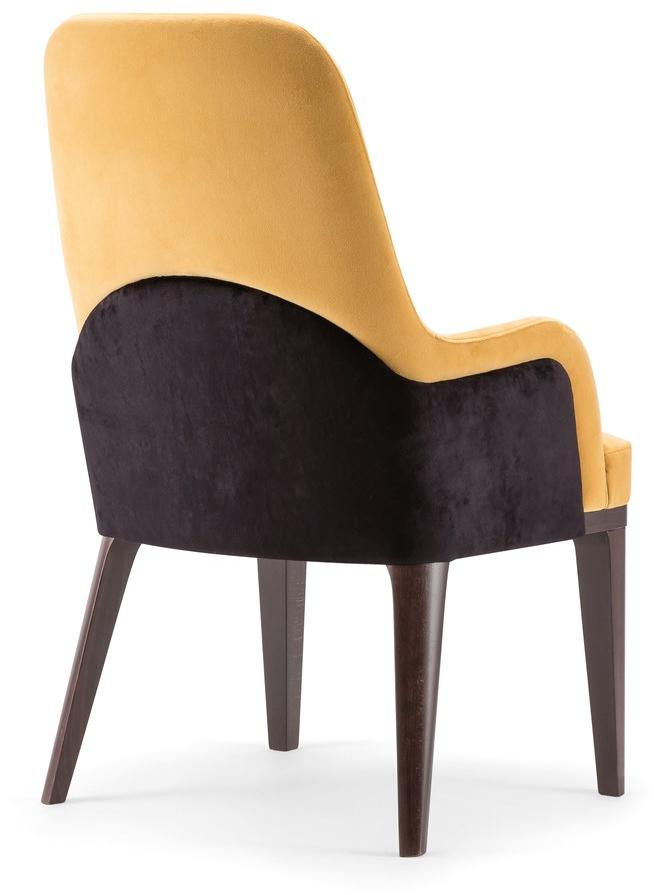 Tirolo Кресло из мягкой ткани с подлокотниками и высокой спинкой Gill 070 pl - Вид №3